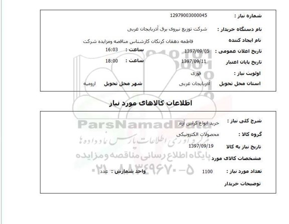 استعلام , استعلام انواع کراس آرم ...