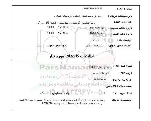 استعلام استعلام پکیج دیواری 