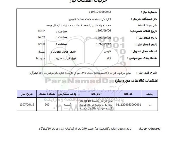 استعلام , استعلام  برنج مرغوب ایرانی