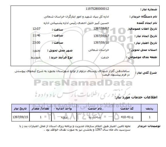 استعلام, ااستعلام ساماندهی گلزار 