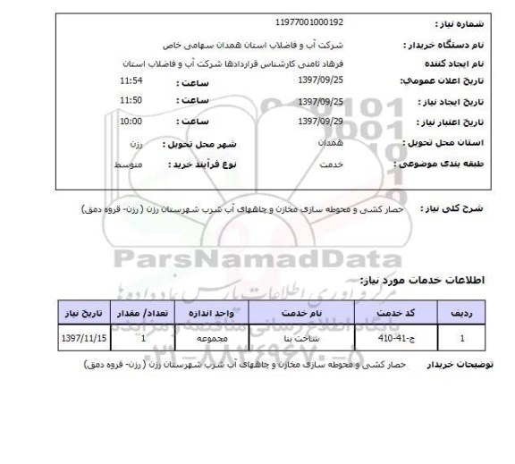 استعلام, حصارکشی و محوطه سازی مخازن و چاه های آب شرب