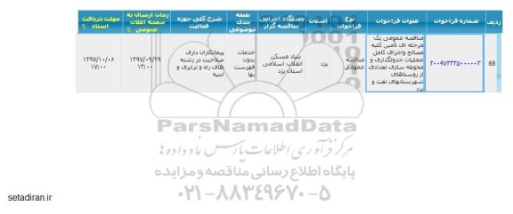 مناقصه ، مناقصه تامین کلیه مصالح و اجرای کامل عملیات جدولگذاری و محوطه سازی ...