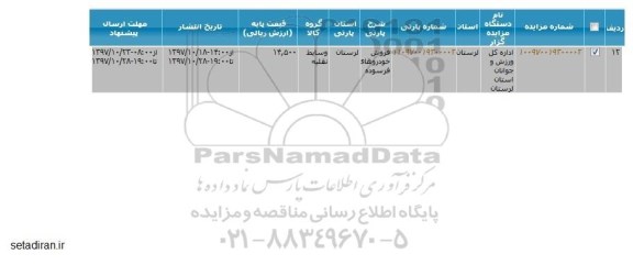 مرایده فروش خودروهای فرسوده 