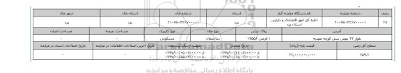 مزایده,مزایده ساختمان مسکونی 