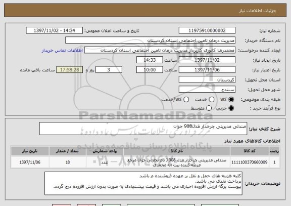 استعلام صندلی مدیریتی چرخدار مدل908 جوان