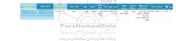 مزایده ، مزایده چاپخانه