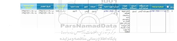 مزایده , مزایده اجاره طبقه همکف ساختمان ...