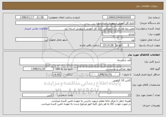 استعلام قند شکسته 