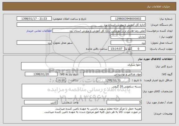 استعلام حلوا شکری 