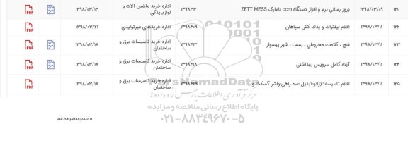 استعلام,استعلام اقلام لیفتراک و یدک کش سپاهان