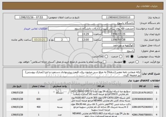 استعلام ارائه ضمانت نامه معتبر (سفته) به مبلغ سی میلیون ریال، قیمت پیشنهادی دستمزد و اجرا (مدارک پیوستی) نیز ضمیمه گردد. 