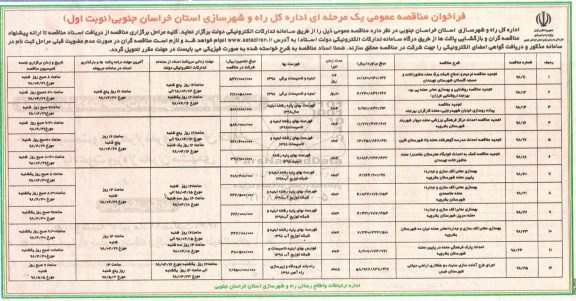 مناقصه , مناقصه ترمیم و اصلاح شبکه برق محله و ...