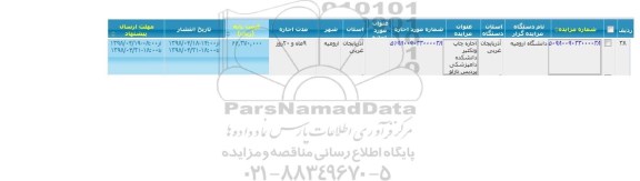 مزایده  اجاره چاپ و تکثیر دانشکده   دامپزشکی