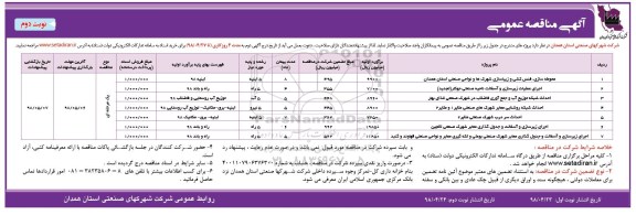 مناقصه عمومی , مناقصه محوطه سازی، فنس کشی و زیباسازی...  نوبت دوم 