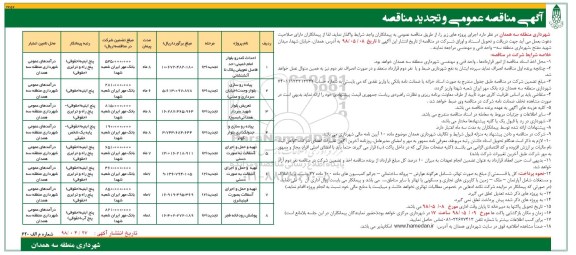 تجدید مناقصه احداث کندرو بلوار امام خمینی