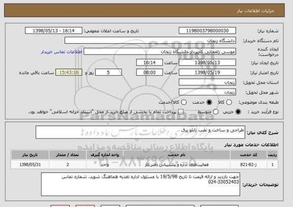 استعلام طراحی و ساخت و نصب تابلو برق 