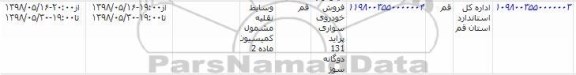 مزایده، مزایده فروش خودروی سواری پراید 131 دوگانه سوز