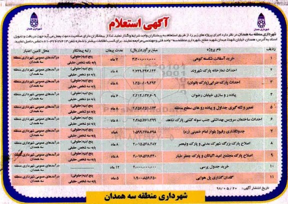 استعلام, استعلام  خرید آسفالت شکسته کوهی و....