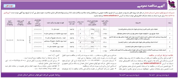 مناقصه عمومی ,مناقصه محوطه سازی، فنس کشی و زیباسازی و ...