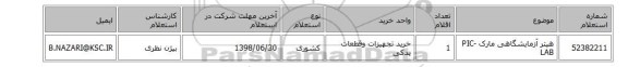 هیتر آزمایشگاهی مارک PIC-LAB