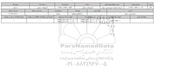 مزایده ، مزایده ساختمان و مغازه , تجاری 30.94