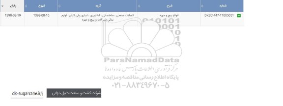 استعلام , استعلام ​انواع پیچ و مهره 	