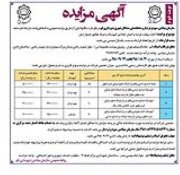 مزایده ، مزایده اجاره غرفه صنایع دستی....