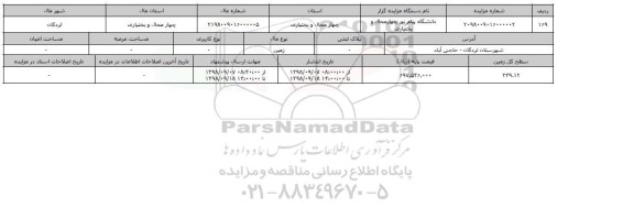 مزایده مزایده  زمین 