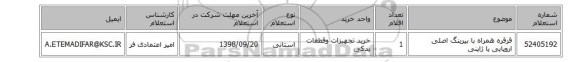 قرقره همراه با بیرینگ اصلی اروپایی یا ژاپنی