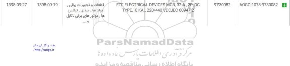 استعلام، استعلام ETI ELECTRICAL DEVICES 