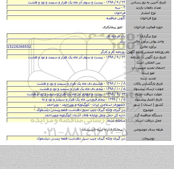 درز گیری ولکه گیری چیپ سیل دهدشت قلعه ریسی دیشموک