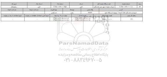 مزایده مزایده  زمین مسکونی  پلاک ثبتی 42742