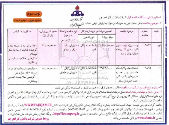 مناقصه,مناقصه پروژه بازسازی کابینت های آشپزخانه منازل ...- نوبت دوم 