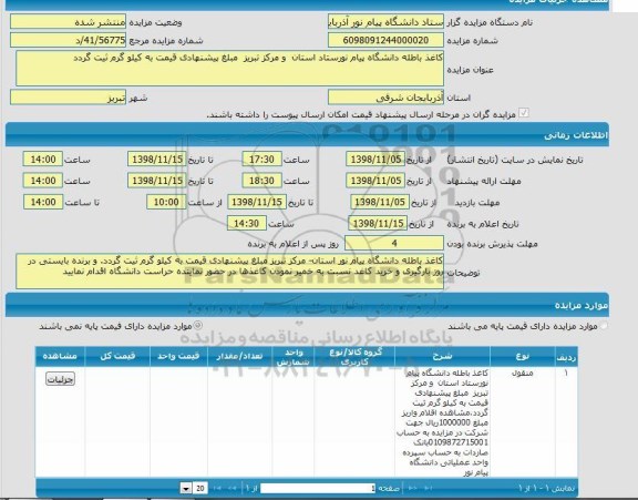 مزایده,مزایده کاغذ باطله 