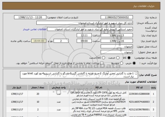 استعلام 1-هارد با گارانتی معتبر آواژنگ 2-منبع تغذیه با گارانتی گرین3-بلندگو با گارانتی اسپیرو4-پچ کورد knet مورد نیاز است.
