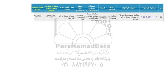 مناقصه سیلبند شمالی شهر 