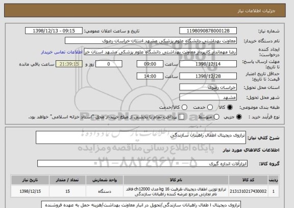 استعلام ترازوی دیجیتال اطفال راهبنان سازندگی