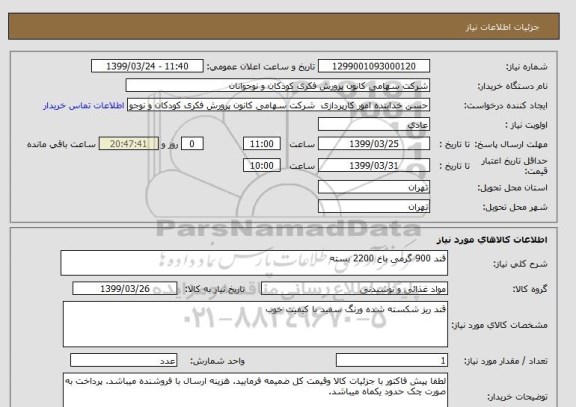 استعلام قند 900 گرمی باخ 2200 بسته