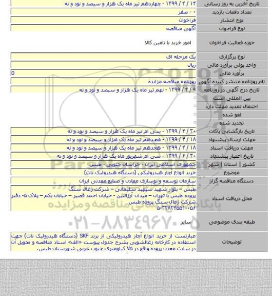 خرید انواع آچار هیدرولیکی (دستگاه هیدرولیک نات)