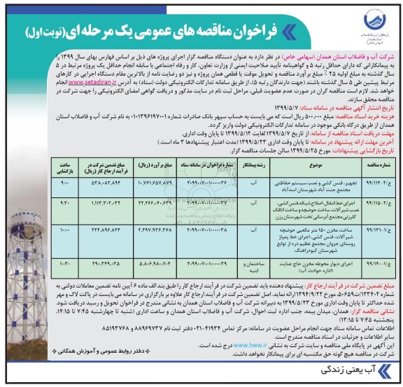 فراخوان  مناقصه، فراخوان مناقصه تجهیز، فنس کشی و نصب سیستم حفاظتی ... 