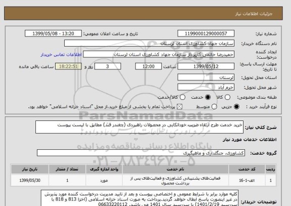 استعلام خرید خدمت طرح ارتقاء ضریب خوداتکایی در محصولات راهبردی (چغندر قند) مطابق با لیست پیوست