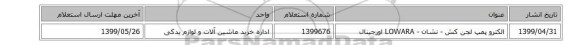 الکترو پمپ لجن کش - نشان - LOWARA اورجینال