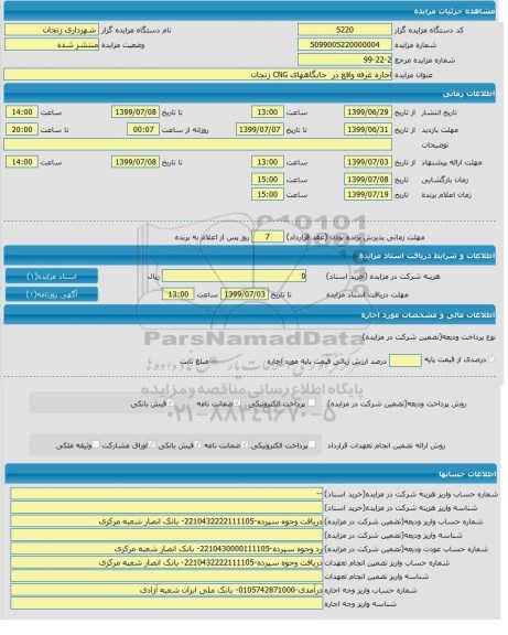 مزایده,مزایده  اجاره غرفه