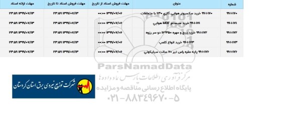 استعلام خرید سیستم MOF هوایی ...