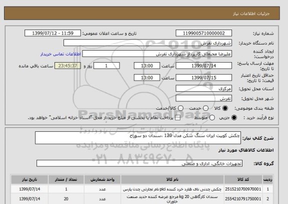 استعلام چکش کوبیت ایران سنگ شکن مدل 120 ،سندان دو سوراخ