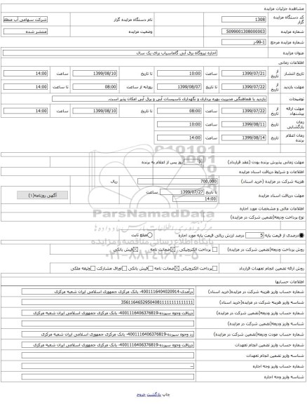 اجاره نیروگاه برق آبی گاماسیاب برای یک سال