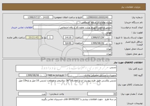 استعلام تندیس