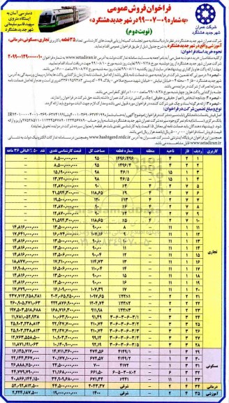 آگهی مزایده مزایده فروش 35 قطعه با کاربری تجاری ، مسکونی ، درمانی نوبت دوم 