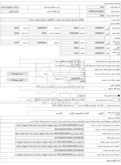 واگذاری حق بهره برداری از زمین صنعتی   و کارگاهی در شهرک صنعتی سنندج1  