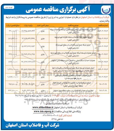 مناقصه، مناقصه احداث شیرخانه ایمانشهر- بخش دوم تکمیل ایستگاه و احداث سوله- نوبت دوم 